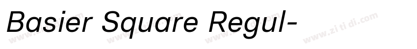 Basier Square Regul字体转换